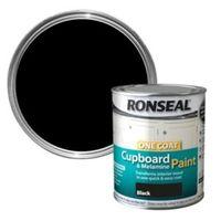 ronseal black satin cupboard paint 750 ml