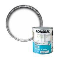 Ronseal Interior White Satin Primer & Paint 750ml