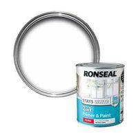 Ronseal Interior White Gloss Primer & Paint 750ml