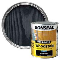 Ronseal Ebony Satin Wood Stain 750ml