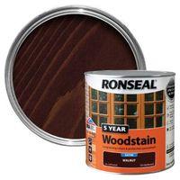 ronseal walnut high satin sheen wood stain 25l