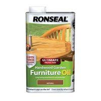 Ronseal Ultimate Natural Hardwood Garden Furniture Oil 1L