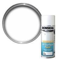 ronseal white satin spray paint 400 ml