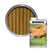 Ronseal Ultimate Natural Oak Hardwood Garden Furniture Oil 1L