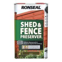 ronseal green shed fence preserver 5l