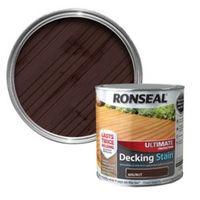 ronseal ultimate walnut matt decking stain 25l