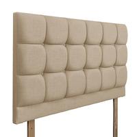 Roma Upholstered Headboard - Small Single - Beige