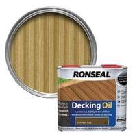 ronseal natural oak matt decking oil 25l