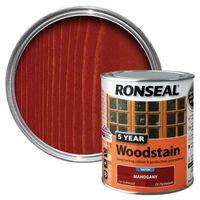 Ronseal Mahogany High Satin Sheen Wood Stain 750ml