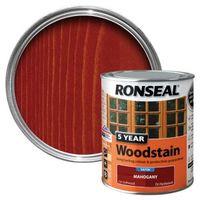 ronseal mahogany high satin sheen wood stain 750ml