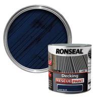 ronseal deep blue matt decking rescue paint 25l