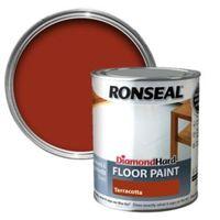 Ronseal Diamond Terracotta Satin Floor Paint 750ml