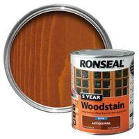 ronseal antique pine high satin sheen wood stain 750ml