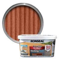 ronseal perfect finish mahogany decking stain 25l