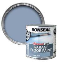 ronseal diamond steel blue satin garage floor paint 25l