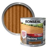 ronseal ultimate teak matt decking stain 25l