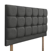 Roma Upholstered Headboard - Double - Granite