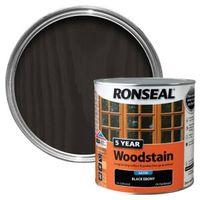 Ronseal Ebony High Satin Sheen Wood Stain 2.5L