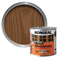 ronseal natural oak high satin sheen wood stain 250ml