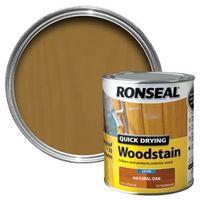 ronseal natural oak satin wood stain 750ml