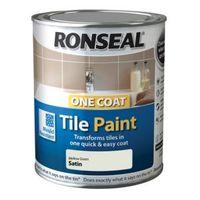 ronseal tile paints mellow satin tile paint 750ml