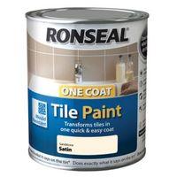 ronseal tile paints sandstone satin tile paint 750ml