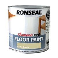 ronseal diamond olive green satin floor paint 25l