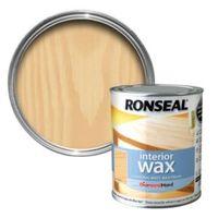 Ronseal Interior Diamond Hard Almond Matt Wood Wax 750ml