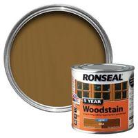 ronseal oak high satin sheen wood stain 250ml