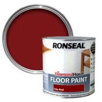 ronseal diamond tile red satin floor paint 25l