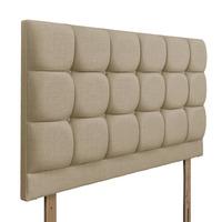 Roma Upholstered Headboard - Double - Sand