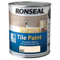 ronseal tile paints magnolia satin tile paint 750ml