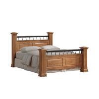 Rolo Light Oak Bed Frame King