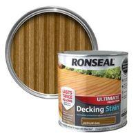 ronseal ultimate medium oak matt decking stain 5l