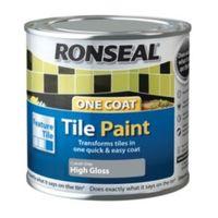 Ronseal Tile Paints Grey High Gloss Tile Paint 250ml