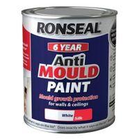 Ronseal Problem Wall Paints White Silk Anti-Mould Paint 750ml