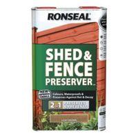 Ronseal Light Brown Matt Shed & Fence Preserver 5L