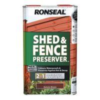 ronseal autumn brown shed fence preserver 5l