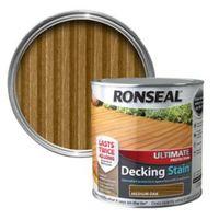 ronseal ultimate medium oak matt decking stain 25l