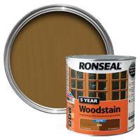 ronseal oak high satin sheen wood stain 25l