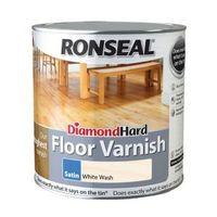 Ronseal Diamond White Ash Satin Floor Varnish 2.5L