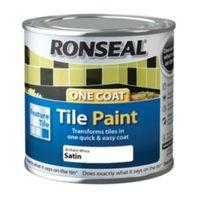 Ronseal Tile Paints Brilliant White Satin Tile Paint 250ml