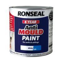 ronseal problem wall paints white silk anti mould paint 25l