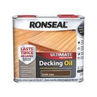 Ronseal Ultimate Dark Oak Semi-Transparent Decking Oil 2500ml