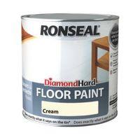 Ronseal Diamond Cream Satin Floor Paint 2.5L