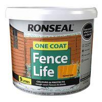 ronseal harvest gold matt shed fence stain 9l