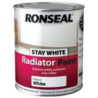 Ronseal Brilliant White Gloss Radiator Paint 750ml