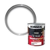 Ronseal Pure Brilliant White Satin Wood Paint 750ml