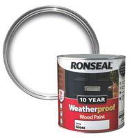 Ronseal Pure Brilliant White Gloss Wood Paint 2.5L