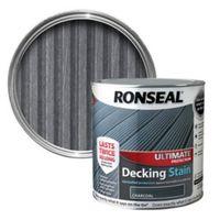 ronseal ultimate charcoal matt decking stain 25l